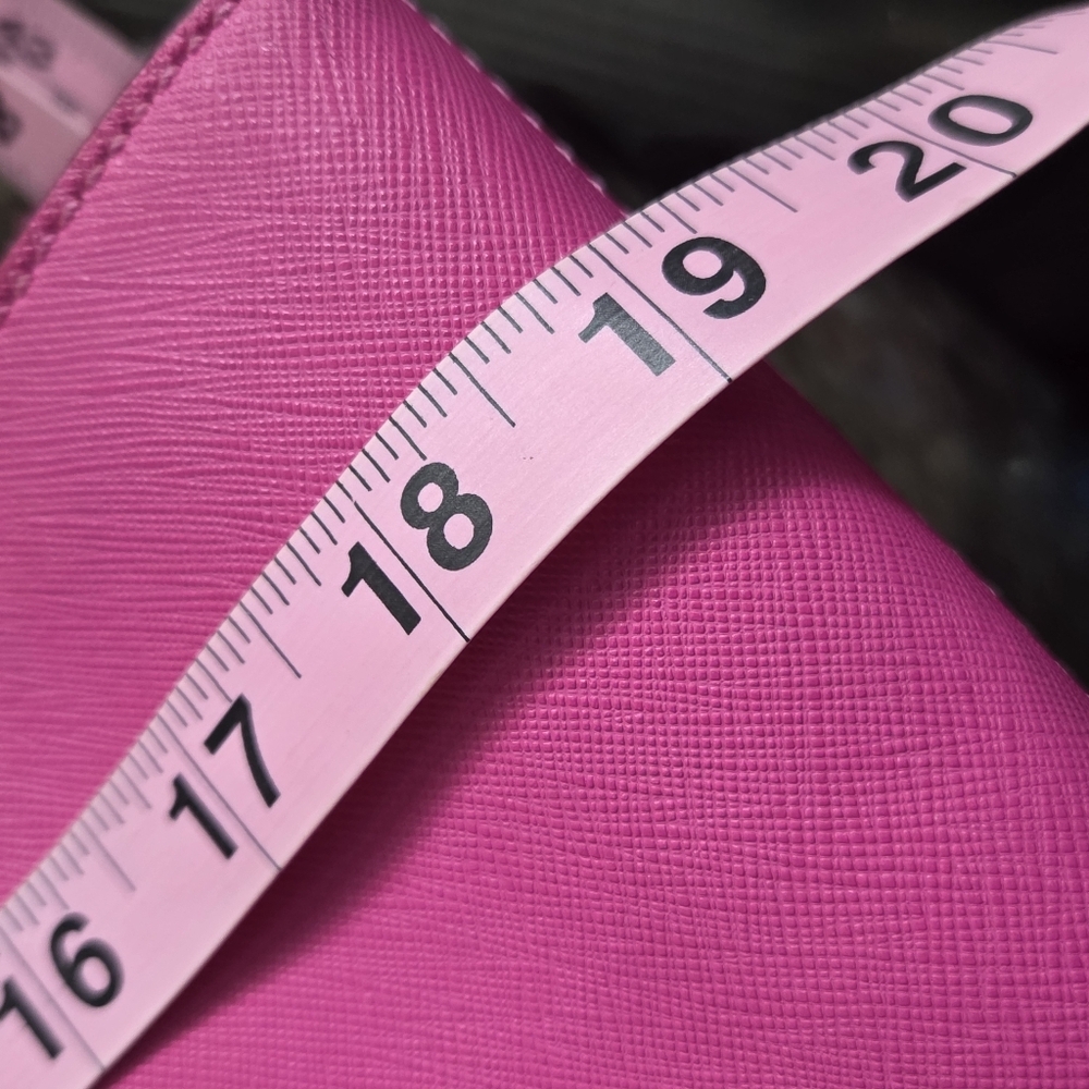 Kate Spade Fuchsia Leather Tote Bag with Dual Top Handles - Picture 16 of 16